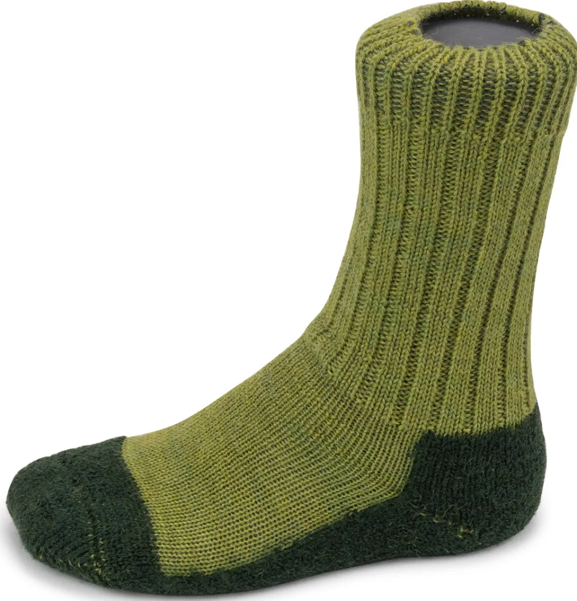 Hirsch Natur Kids ~ Trekking-Socke ~ maigrün/tanne