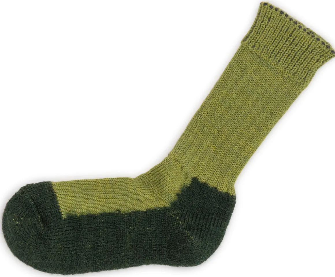 Hirsch Natur Kids ~ Trekking-Socke ~ maigrün/tanne