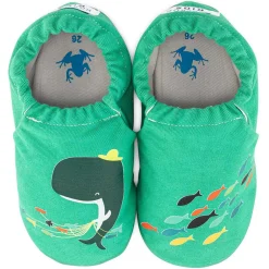 HopFrög ~ Smart Booties Hyper Hausschuh ~ Whale Green