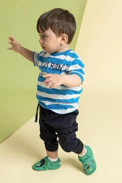 HopFrög ~ Smart Booties Hyper Hausschuh ~ Whale Green