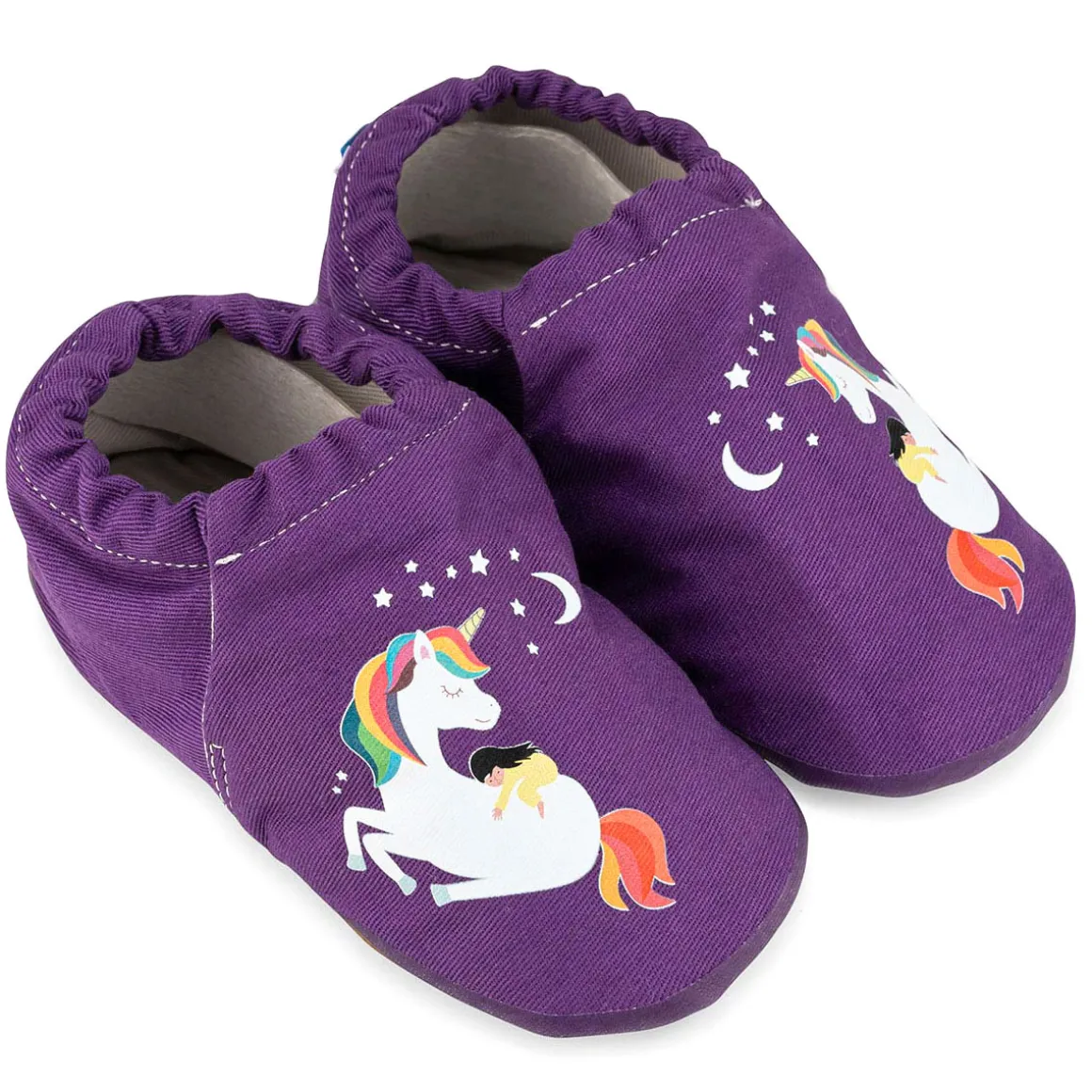 HopFrög ~ Smart Booties Hyper Hausschuh ~ Unicorn Purple
