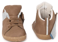 HopFrög ~ Smart Walker HighTop Sneaker Vegan ~ Brown Oak