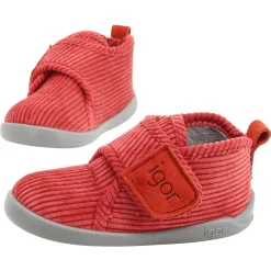 Igor ~ Homie Cord Hausschuh ~ Terracotta