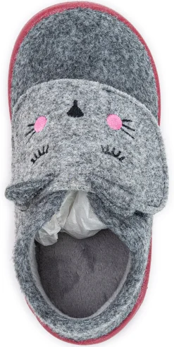 Igor ~ Homie Fleece Hausschuh ~ Katze Grau