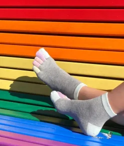 Knitido ~ Rainbow Kurzsocke ~ Marshmallow Clouds
