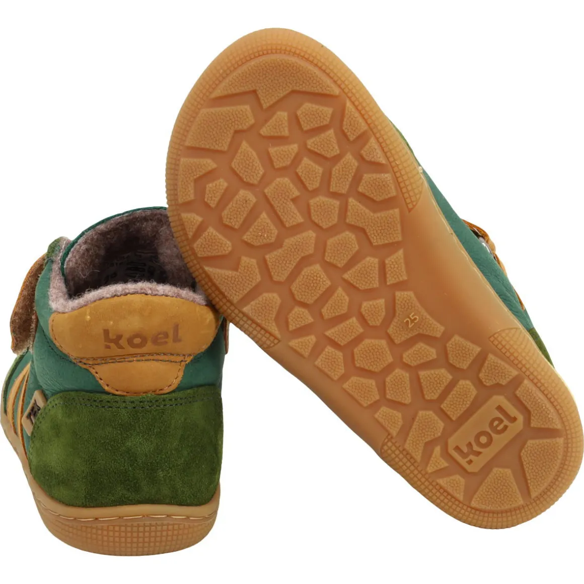 Koel bare ~ Daniel 2.0 MidCut Sneaker Wollfleece + Tex ~ Green