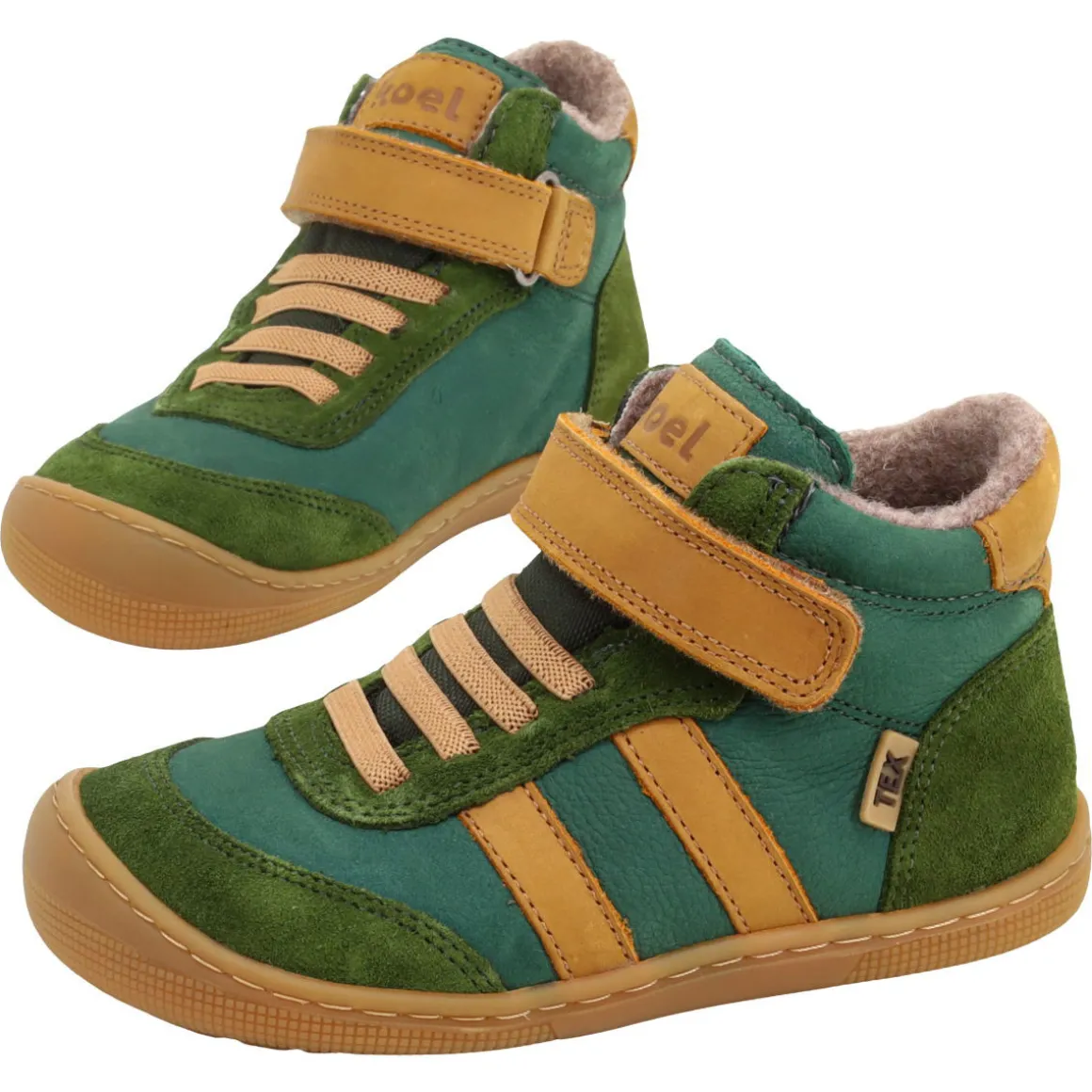 Koel bare ~ Daniel 2.0 MidCut Sneaker Wollfleece + Tex ~ Green