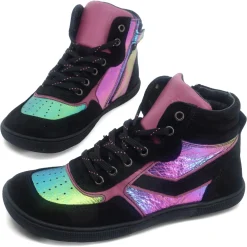 Koel bare ~ Danish MidCut Sneaker ~ Purple Rainbow