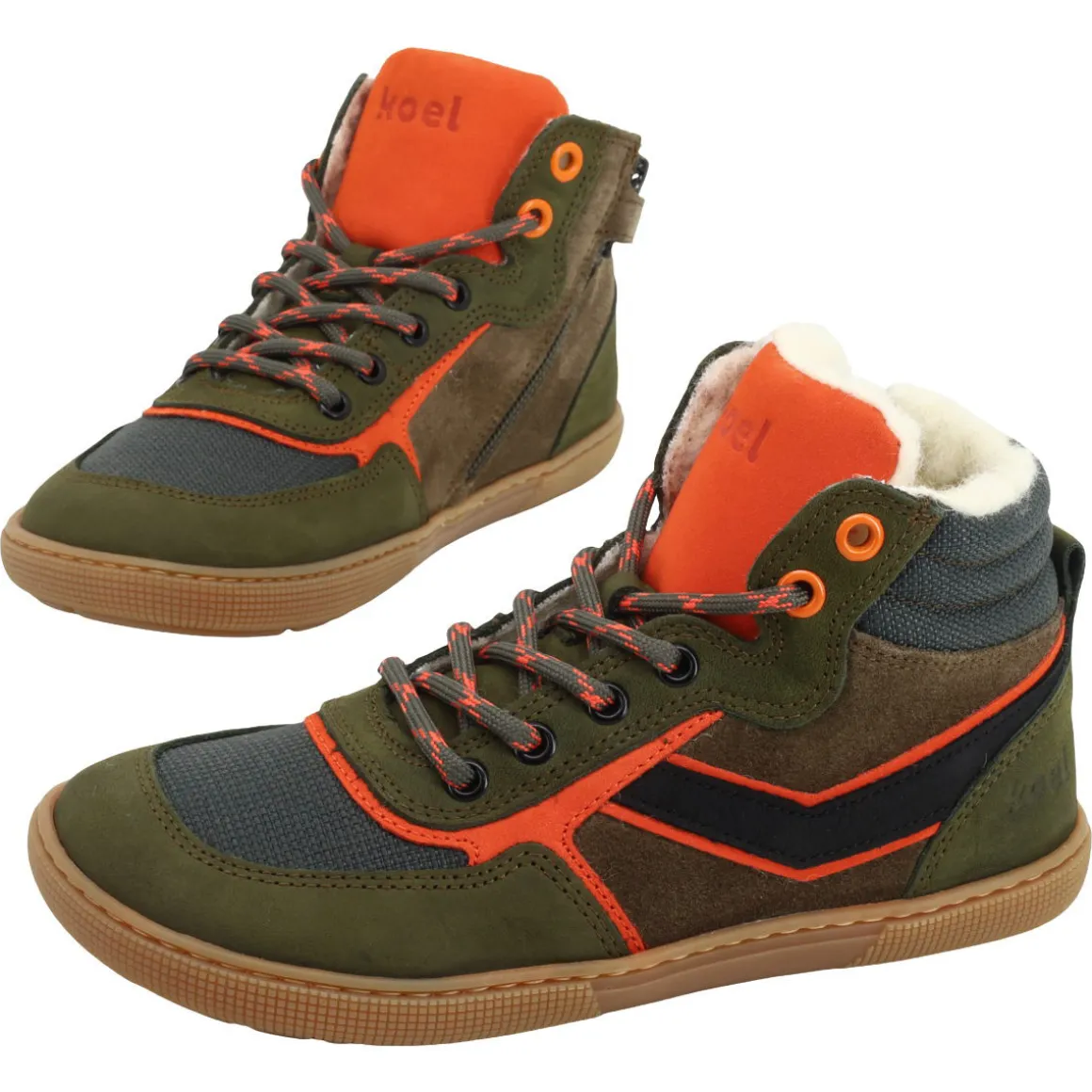 Koel bare ~ Danish MidCut Sneaker Winter ~ Khaki