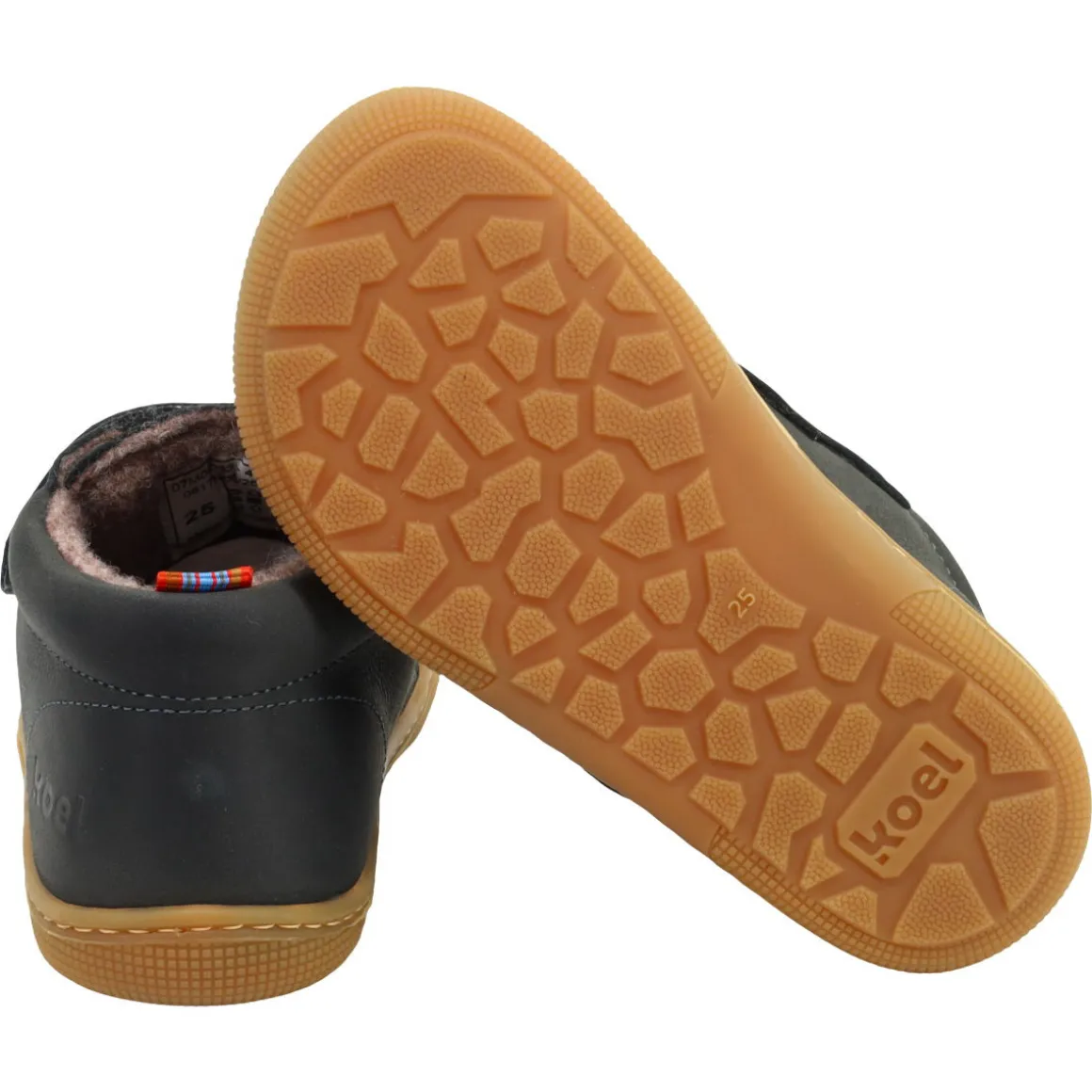 Koel bare ~ Don MidCut Klettschuh Wollfleece ~ Dark Grey
