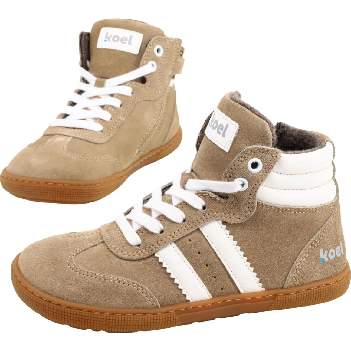 Koel bare ~ Drew HighCut Schnürer + Wollfleece ~ Beige