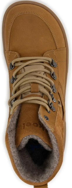 Koel bare |mid ~ Fox Leder Stiefel Wollfleece ~ Miel