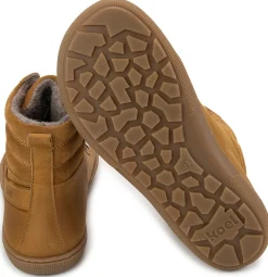 Koel bare |mid ~ Fox Leder Stiefel Wollfleece ~ Miel