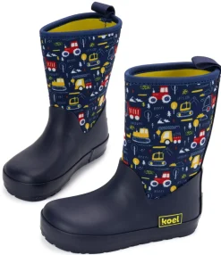 Koel ~ Winter Gummistiefel Neopren ~ Fahrzeuge Blau