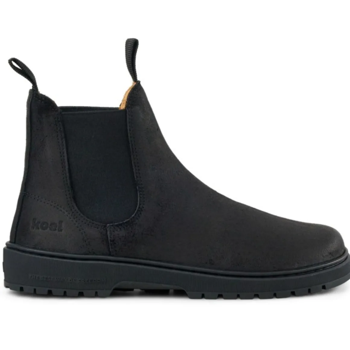 Koel Worker |mid ~ Gavien Chelsea Boot Leder ~ Black