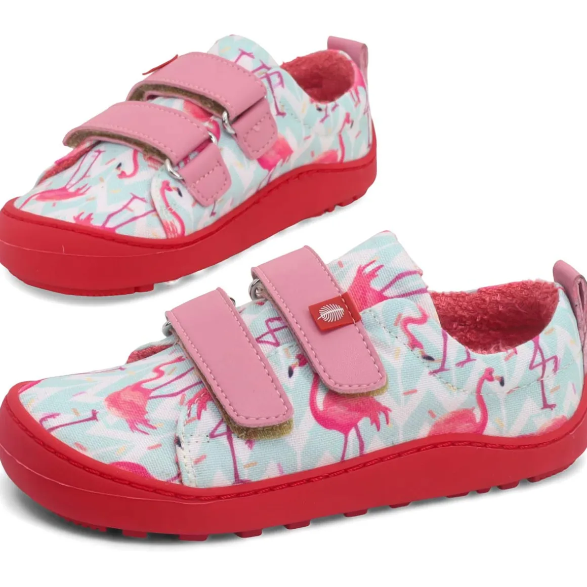 LANG.S Kids ~ Harlequin LowCut Vegan ~ Flamingo