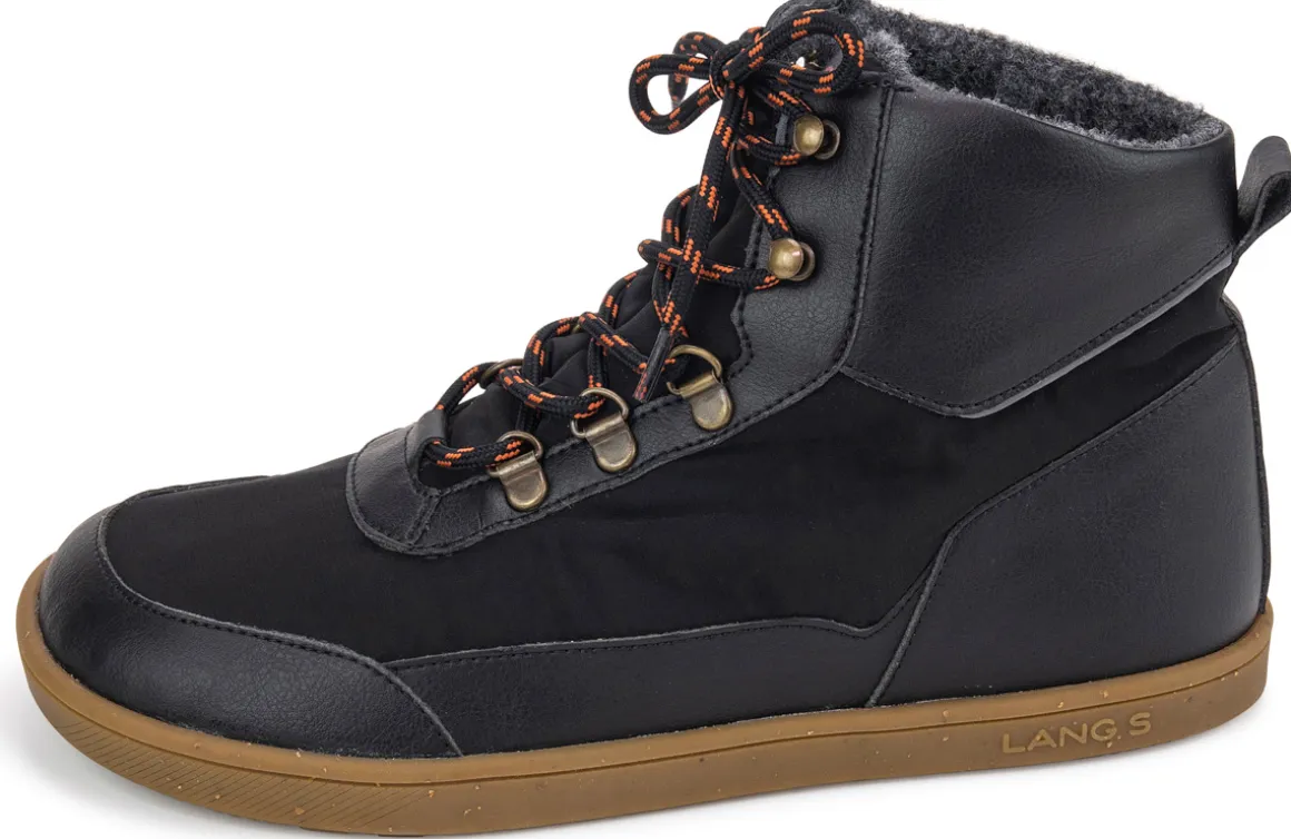 LANG.S ~ Ridge HighCut Vegan TEX + Fleece ~ Black
