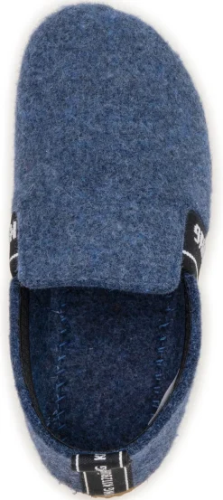 Living Kitzbühel ~ Wollfleece Hausschuh ~ Blau