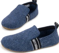 Living Kitzbühel ~ Wollfleece Hausschuh ~ Blau