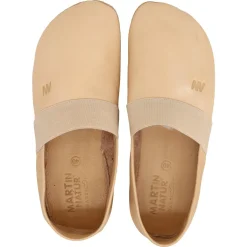 Martin Natur ~ Bio Leder Slipper Apache ~ Beige 2.0