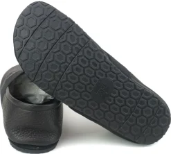 Martin Natur ~ Bio Leder Slipper Apache ~ Schwarz