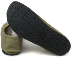 Martin Natur ~ Bio Leder Slipper Apache ~ Khaki