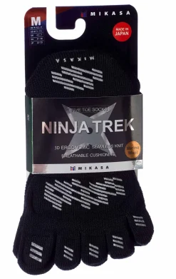 Mikasa ~ Ninja Trek Zehensocke ~ Schwarz