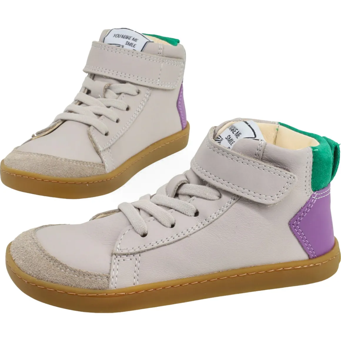 Mikusasa ~ Izi Leder Sneaker ~ Light Grey