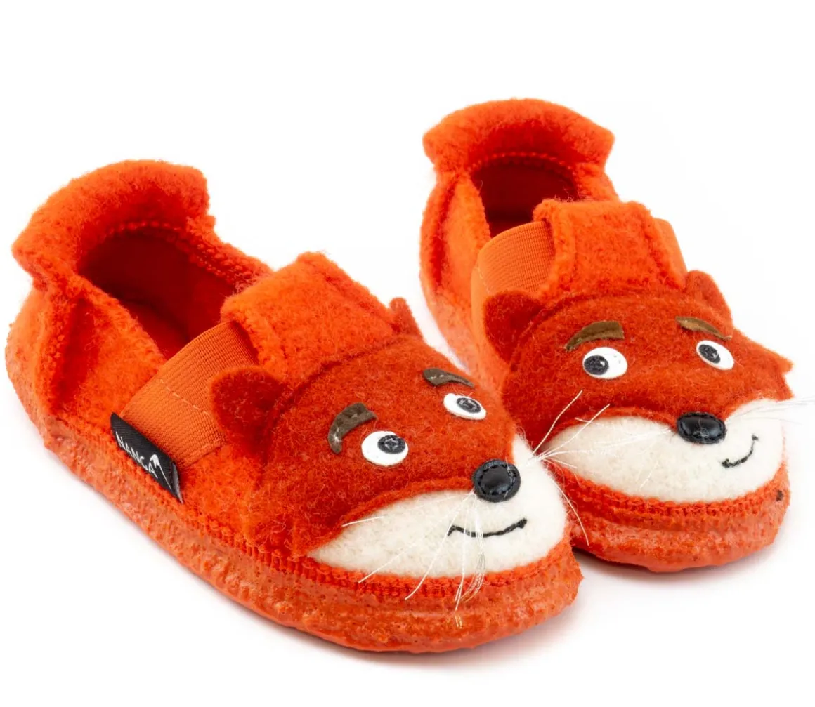 Nanga ~ Schurwoll Hausschuh ~ Fox (orange)