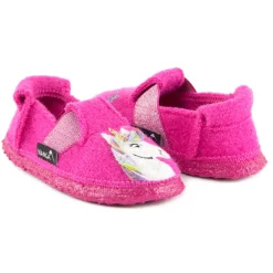 Nanga ~ Schurwoll Hausschuh ~ Unicorn (pink)