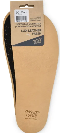 OmaKing ~ Barfuß Einlegesohlen ~ Lux Leather Fresh