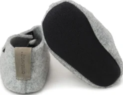 OmaKing ~ Kinder Hausschuh Wollfilz ~ Grey