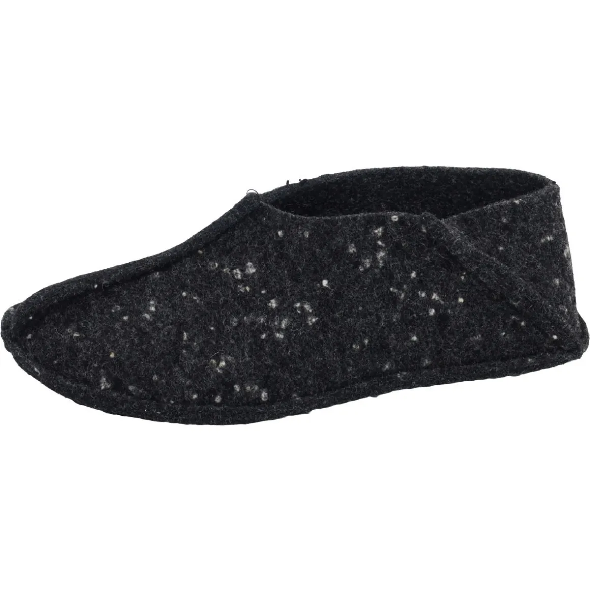 OmaKing ~ Tohkri Hausschuh Wolle ~ Black with Dots