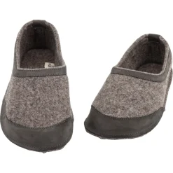 OmaKing ~ Tuuka Hausschuh Wollfilz ~ Grey-Brown