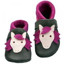 Pantolinos ~ happy monk/purpur ~ Pferd beluga/purpur