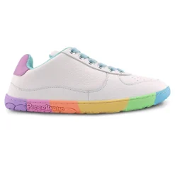 PaperKrane ~ LowCut Sneaker Leder ~ Neon Rainbow
