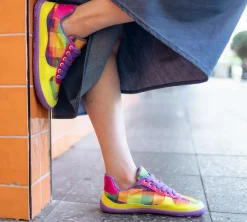 PaperKrane ~ LowCut Sneaker vegan ~ Checkered Joy
