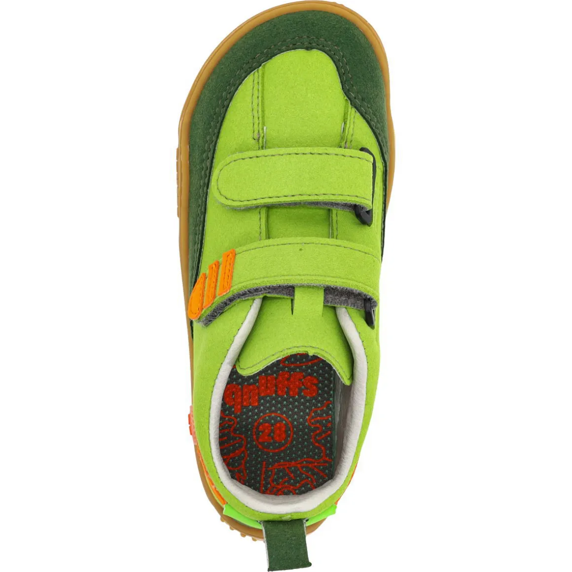 qnuffs ~ Ahorn LowCut Sneaker Klett Vegan ~ Lime