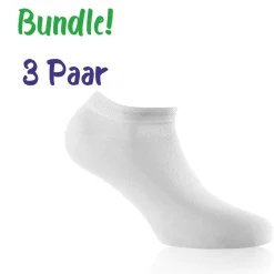 Rohner ~ Sneaker Socke Bambus 3er-Pack ~ Weiß