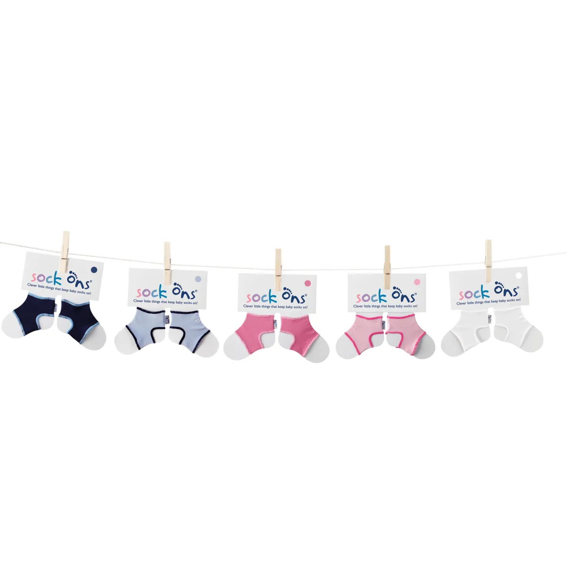 Sock ons ~ Sockenhalter ~ hellblau