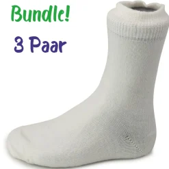 Steven kids ~ Merinowolle Socken 3er Set ~ Ecru