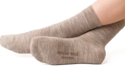 Steven ~ Merinowolle Socken Frottee 3er Set ~ Beige Melange