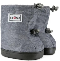 Stonz ~ Toddler Booties ~ Heather Grey