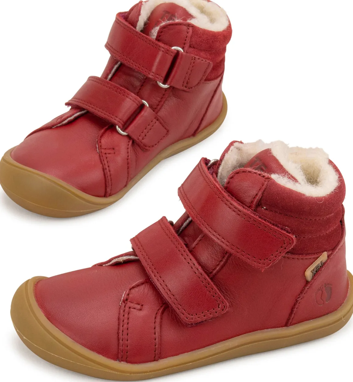 Telyoh bare ~ HighCut Leder Klett Winter + Tex ~ Dark Red