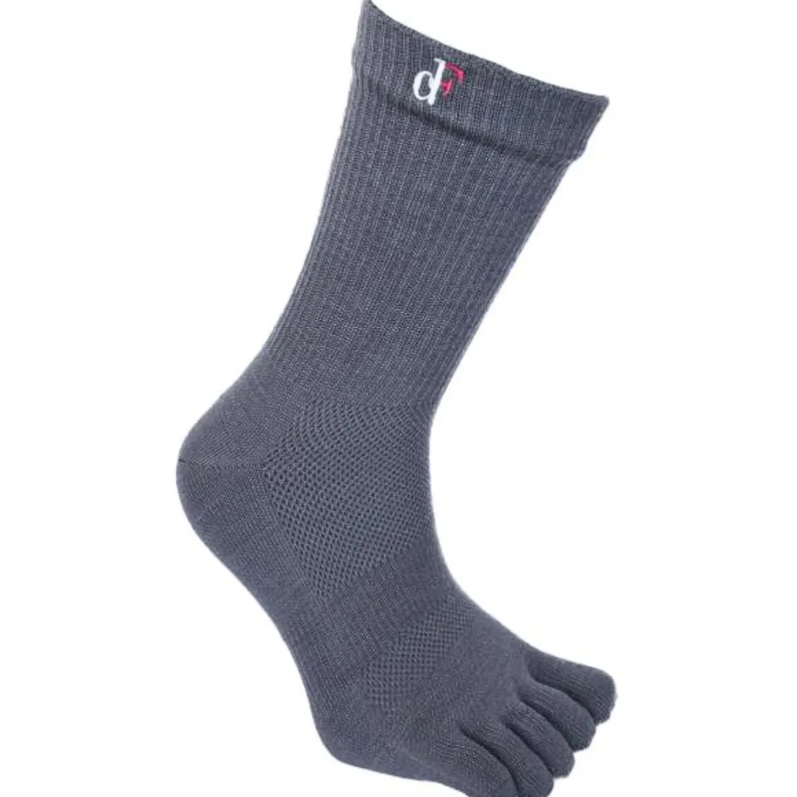 Vibram ~ dF-300 Crew Outdoor Wool Zehensocken ~ Dark Grey