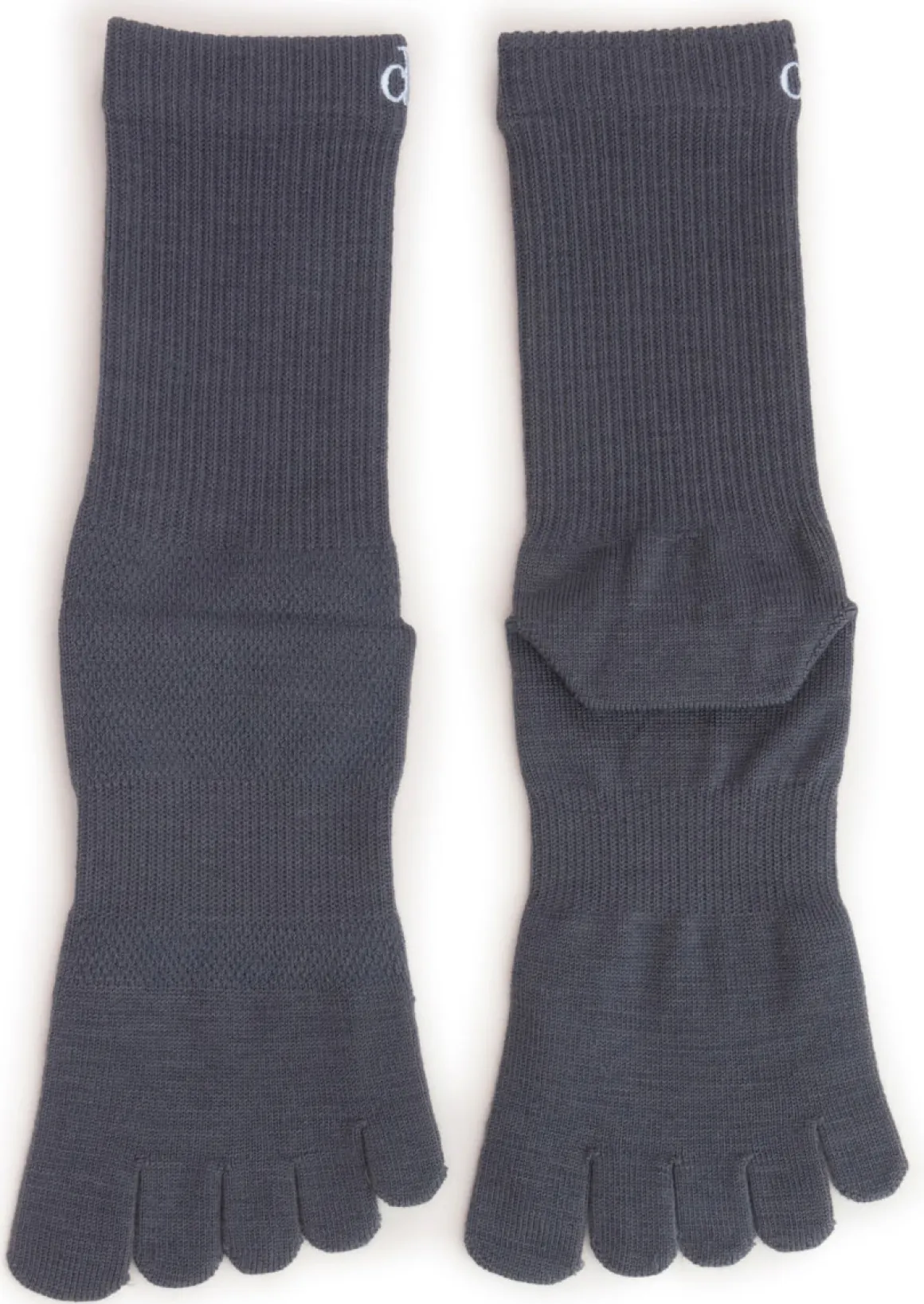 Vibram ~ dF-300 Crew Outdoor Wool Zehensocken ~ Dark Grey