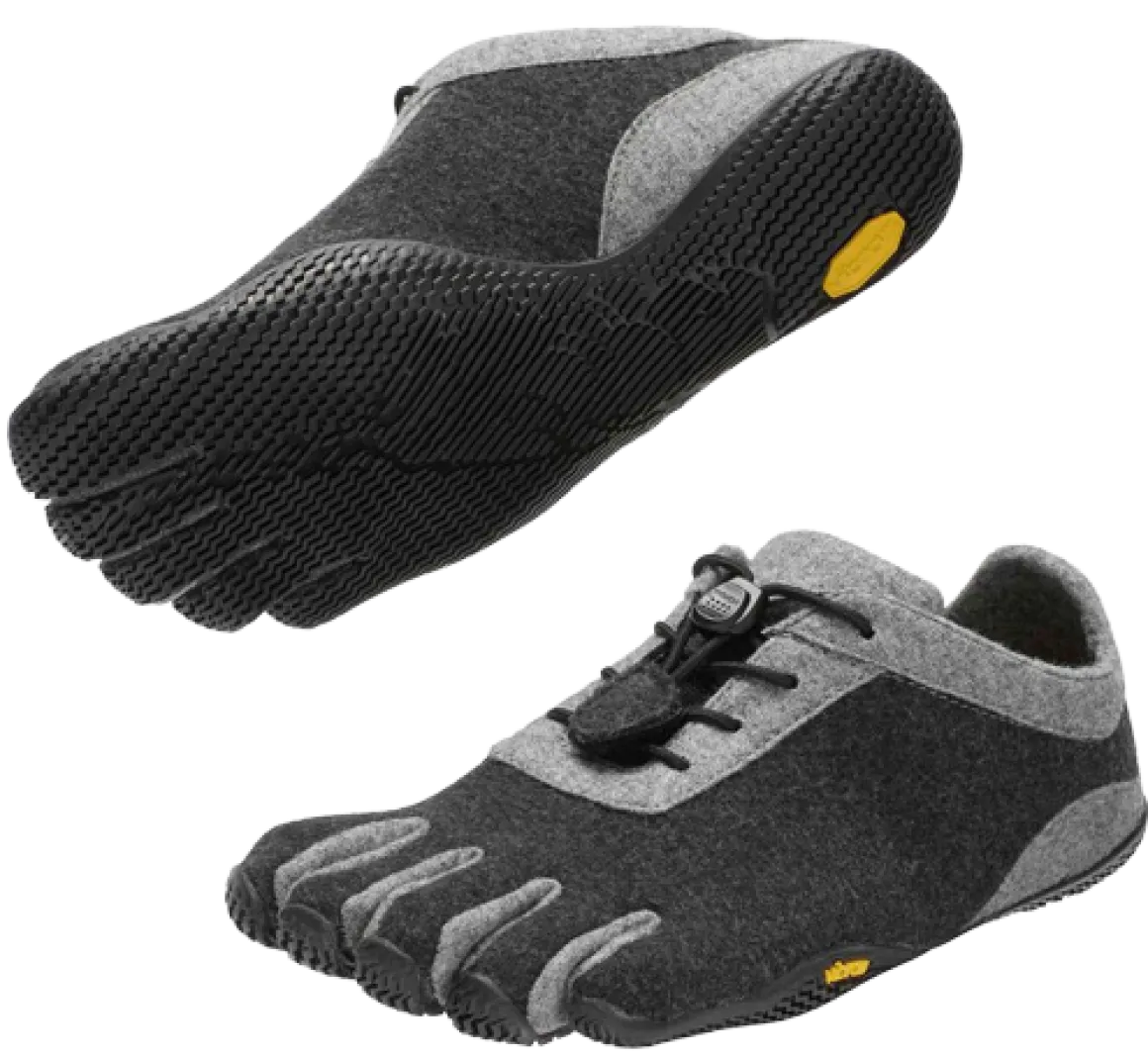 Vibram |f ~ Fivefingers KSO ECO WOOL ~ Grey/Lightgrey/Black