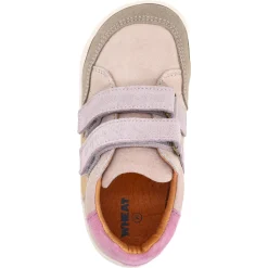 Wheat ~ Barres Leder Sneaker ~ Ivory Purple Light