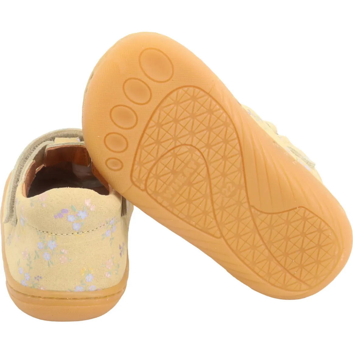 Wheat ~ Mary Jane Ballerina ~ Barely Apricot Flowers