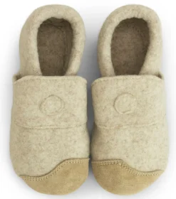 ZeaZoo ~ Hausschuh Kiwi Wollfilz ~ Beige